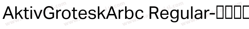 AktivGroteskArbc Regular字体转换
